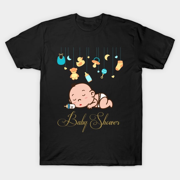 Baby shower T-Shirt by Dress Wild